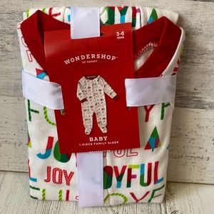 Wondershop Holiday Joyful Baby Sleeper Size 3-6 Months NEW